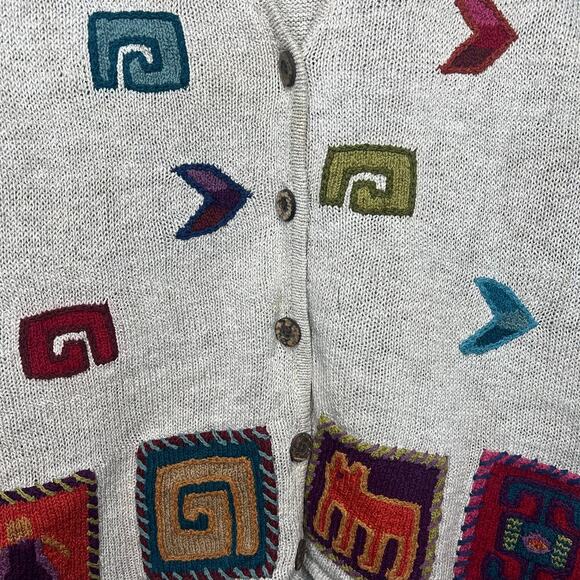 VTG Northern Isles Sweater Vest Sz XL Art Teacher Grannycore Lagenlook Knit Boho - Picture 3 of 12